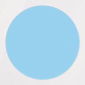 ベビーブルー無地のカラー |クラシック |エレガント | ラベル (デザイン2)