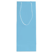 ベビーブルー無地のカラー |クラシック |エレガント | ワインギフトバッグ (裏面)