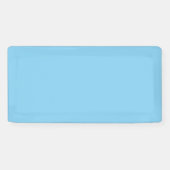 ベビーブルー無地のカラー |クラシック |エレガント | 横断幕 (横)