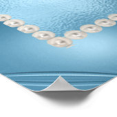 ベビーブルー真珠の写真キンチェニェラ ポスター (角)