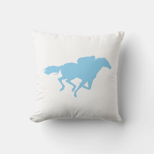 ベビーブルー競馬 クッション (正面)