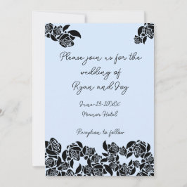 ベビーブルー結婚式招待状 招待状