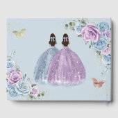 ベビーブルー薄紫フローラプリンセスツインキンセアニラ ゲストブック (裏面)