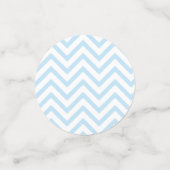 ベビーブルー象パーソナライズされた赤ちゃんシャワー コンフェッティ (スモール正面)