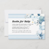 ベビーブルー赤ちゃんシャワーカード用の本 ノートカード (正面)