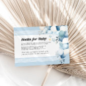 ベビーブルー赤ちゃんシャワーカード用の本 ノートカード