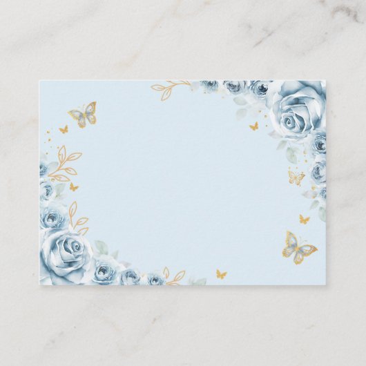 ベビーブルー金ゴールドフローラキンセアニェラ詳細 エンクロージャーカード (裏面)