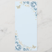 ベビーブルー金ゴールドフローラキンセアニェラ メニュー (裏面)