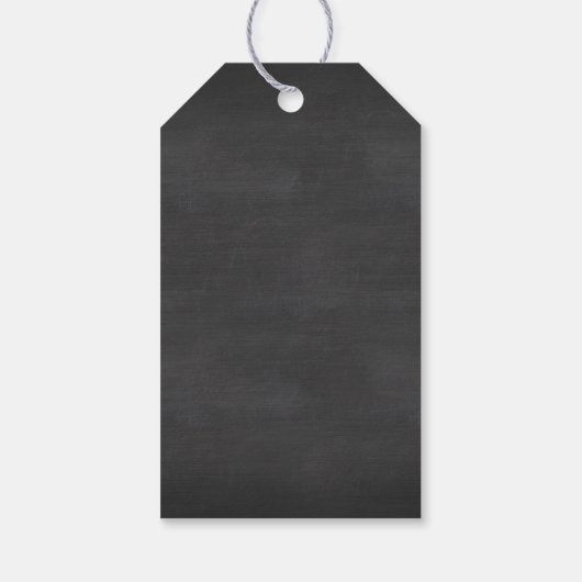 ベビーブルー雪の外が冷たい赤ちゃんシャワー ギフトタグ (裏面)