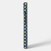ベビーブルー黄色水玉模様パターン Case-Mate iPhoneケース (裏面 / 左)