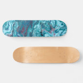 ベビーブルー1アクリルクール抽象芸術スケートボードデッキ スケートボード (横)