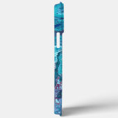 ベビーブルー2ブルーアクリル抽象芸術電話ケース Case-Mate iPhoneケース (裏面 / 右)