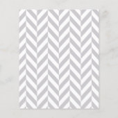 ベビーブルー&グレーエレファントベビーシャワー – スクランブル チラシ (裏面)