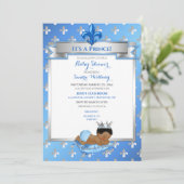 ベビーブルー&シルバーフルーアアフリカンアメリカン・プリンス 招待状 (スタンド正面)