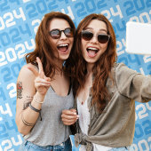 ベビーブルー&ホワイトクラスANY年間の卒業 タペストリー