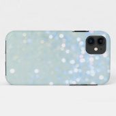 ベビーブルー/ホワイトグリッターiPhone 5カバー Case-Mate iPhoneケース (裏面(横))