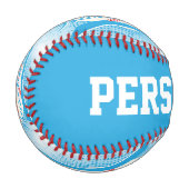 ベビーブルー |ホワイトレトロ野球スポーツ 野球ボール (正面左)