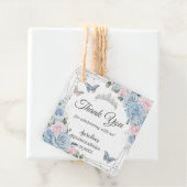 ベビーブルー ライトピンク フラワーバタフライ キンセアニエラ フェイバータグ (インサイチュ)