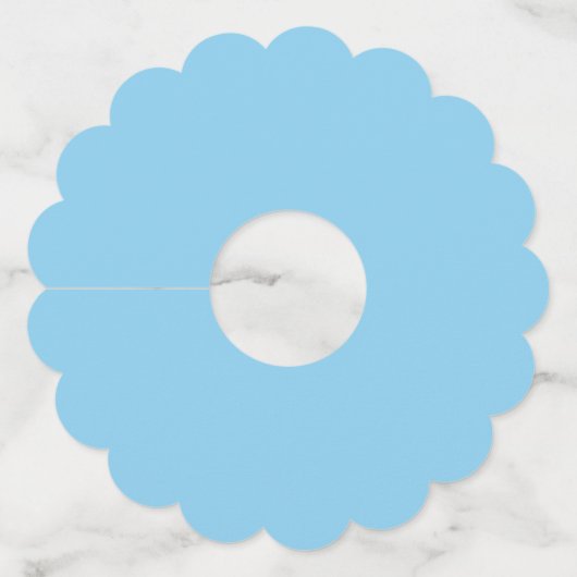 ベビーブルー ワイングラスタグ (正面)