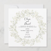 ベビーブレスフラワーズ結婚式招待状 招待状 (正面)