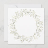 ベビーブレスフラワーベビーシャワー招待状 招待状 (裏面)