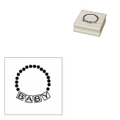 ベビーブレスレットアートスタンプ ラバースタンプ (押印)