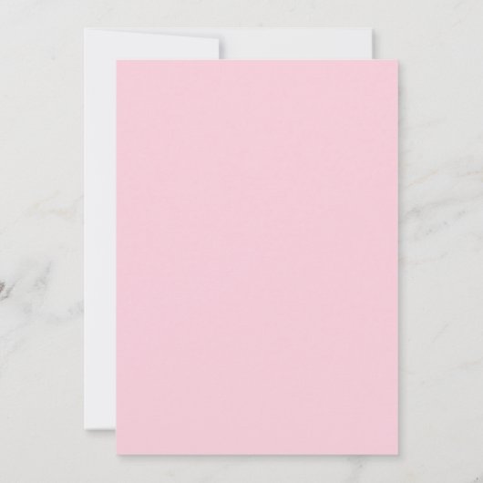 ベビーブロックガールシャワー招待状 招待状 (裏面)