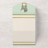 ベビーブロックベビーカーオールインワン招待状 オールインワン招待状 (外側)