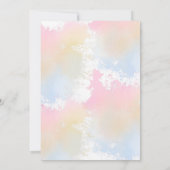 ベビーブロック赤ちゃんシャワー 招待状 (裏面)