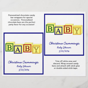 ベビーブロック キャンディバー ラッパー（基本） チラシ