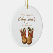 ベビーブーツ妊娠のお知らせ セラミックオーナメント (右)