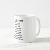 ベビーブーマーのための"六十年代"のコーヒー・マグ コーヒーマグカップ (正面右)