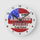ベビーブーマーカスタム時計 ラウンド壁時計 (正面)