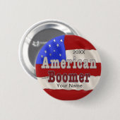 ベビーブーマー名前をカスタムする 缶バッジ (正面&裏面)