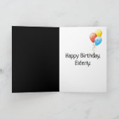 ベビーブーマー誕生日ユーモア カード (内部)