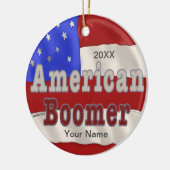 ベビーブーマー追加誕生年のカスタムオーナメント セラミックオーナメント (左)