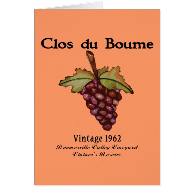 ベビーブーマー、ヴィンテージ1962年 (正面)