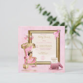 ベビープリンセストゥチュクラウン金ゴールドピンク王室の 招待状 (スタンド正面)