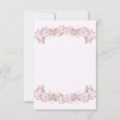 ベビープリンセスピンクフラットサンキューカード サンキューカード (裏面)