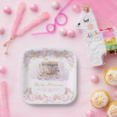 ベビープリンセスピンク ペーパープレート (パーティー)