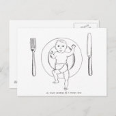 ベビープレート ポストカード (正面/裏面)