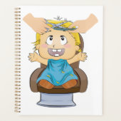 ベビーヘアーカットおもしろいキッズ理容師ショップ プランナー手帳 (正面)