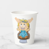 ベビーヘアーカットおもしろいキッズ理容師ショップ 紙コップ (正面)