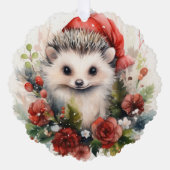 ベビーヘッジホッグクブギフトラベル オーナメントカード (正面)