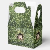 ベビーヘッジホッグ折り畳み可能お願いギフトボックス赤ちゃんシャワー フェイバーボックス (オープン)