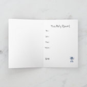 ベビーベアとブルートラクタシャワー招待状 招待状 (内部)