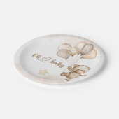 ベビーベアのベビーシャワー ペーパープレート (アングル)