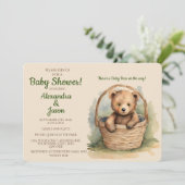 ベビーベアのベビーシャワー 招待状 (スタンド正面)