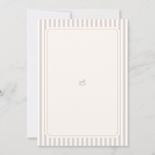 ベビーベアは男の子?女の子?性別発表 招待状 (裏面)