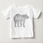 ベビーベアウォーター乳児野球ティー ベビーTシャツ<br><div class="desc">この手で誇りを持ったあなたの甘い小さなベビークマの世界を示す色彩の鮮やか水の色のベビークマのデザイン。あなたははママのクマのアイテムを自分で扱って可愛い！</div>